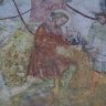 Bergame - Santa Maria Maggiore : transept nord. Détail de la fresque murale du XIVe siècle.