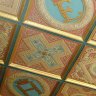 Chenonceau - Chambre Catherine de Médicis - le plafond peint et doré à la feuille