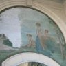 Evian - le Palais Lumière - - nymphes au bord de l'eau, fresque attribuée à Jean D. Benderly