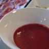 Fogon : mise en bouche, gaspacho tomate et cerise