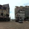 L'avenue du général de Gaulle côté front de mer : la place du Maréchal Leclerc