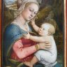 Fra Filippo Lippi (Florence vers 1406 - Spolète 1469) - Maria mit dem Kinde (Vierge à l'Enfant)  - vers 1465. 
