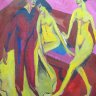 Tanzschule -1914 - de Ernst Ludwig Kirchner (1880-1938) peintre expressionniste allemand, un des  fondateurs du mouvement Die Brücke. 