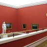 Neue Pinakothek - salle 7 : L'Art à la Cour de Louis 1er de Bavière / Leo von Klenze, Carl Rottmann, Joseph Stieler, Bertel Thorvaldsen. Statue : Adonis (1808/32)  par Bertel Thorvaldsen (1770-1844).