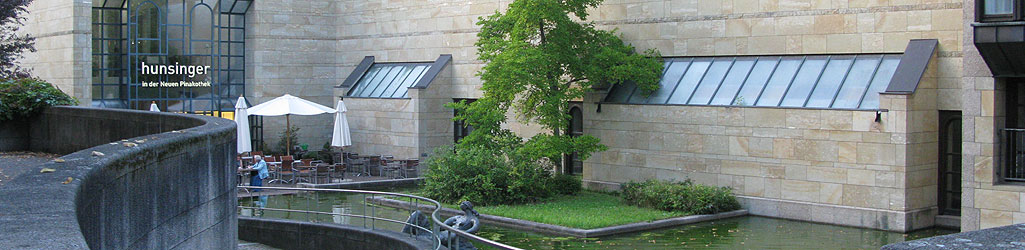 Neue Pinakothek / Nouvelle Pinacothèque - la terrasse du restaurant Hunsinger