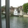 La Loue et le Grand Pont d'Ornans vus de la galerie du musée