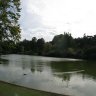  Le lac, rive est. Depuis que la partie parisienne de l'aqueduc de Médicis (qui amenait l'eau de Rungis jusqu'au quartier du Luxembourg) a été déclassé, ses eaux se déversent dans le lac (d'environ un hectare) du parc Montsouris. 