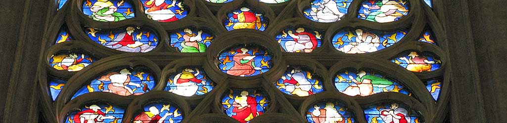 Saint-Germain l'Auxerrois - Rose du transept sud (1532) - détail