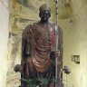 Vérone – San Zeno Maggiore – Sculpture polychrome en marbre « San Zen che ride » (San Zénon qui rit – anonyme –XIIIe siècle).