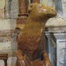 Vérone – San Zeno Maggiore – détail du prothyron formant autel : le bœuf, symbole de Saint Luc.