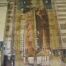 Vérone – San Zeno Maggiore – latéral droit, église basse, entre les 2 autels : fresque représentant Saint Christophe (XIIe siècle).
